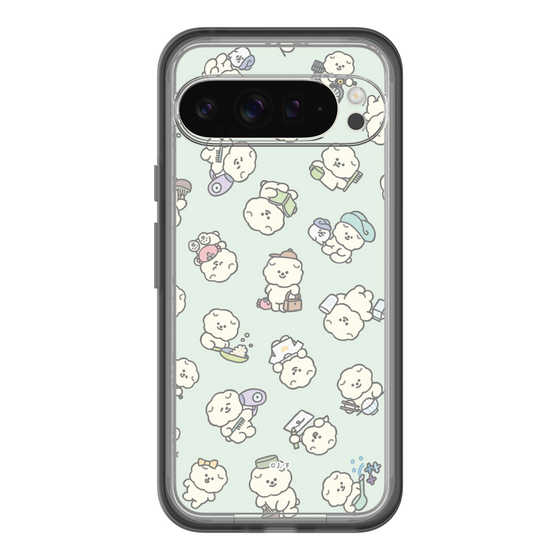 スリムプロテクションプレミアムケース［ もっさりもさお - もさおがいっぱい - グリーン ］