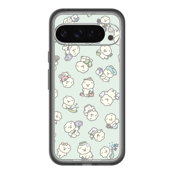スリムプロテクションプレミアムケース［ もっさりもさお - もさおがいっぱい - グリーン ］