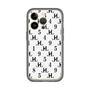 スリムプロテクションプレミアムケース［ Chell classy - Monogram - White ］