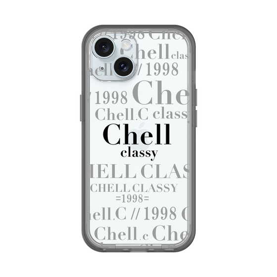 スリムプロテクションプレミアムケース［ Chell classy - Logotype ］