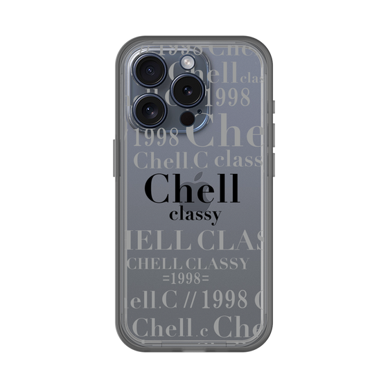 スリムプロテクションプレミアムケース［ Chell classy - Logotype ］