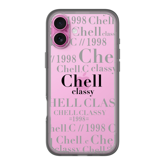 スリムプロテクションプレミアムケース［ Chell classy - Logotype ］