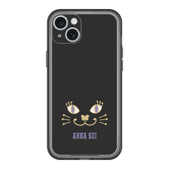 スリムプロテクションプレミアムケース［ ANNA SUI - フェイス - ブラック ］