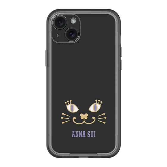 スリムプロテクションプレミアムケース［ ANNA SUI - フェイス - ブラック ］