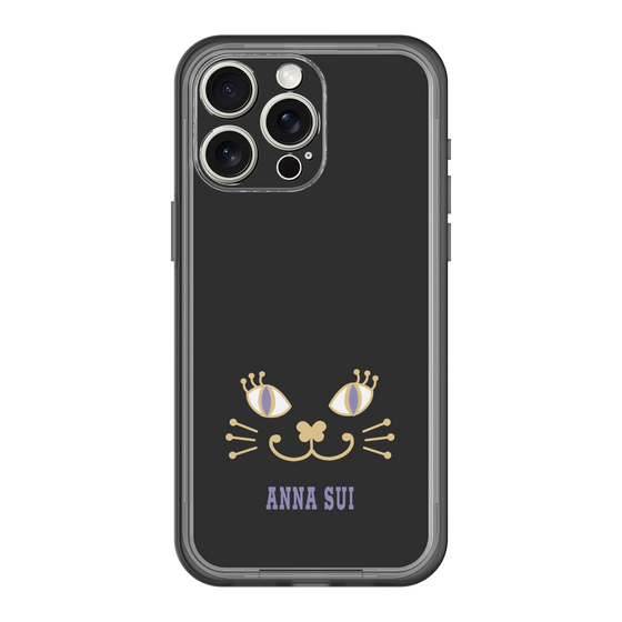 スリムプロテクションプレミアムケース［ ANNA SUI - フェイス - ブラック ］