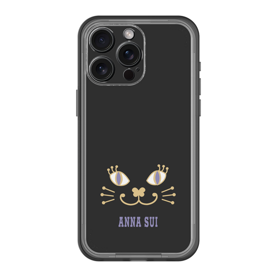 スリムプロテクションプレミアムケース［ ANNA SUI - フェイス - ブラック ］