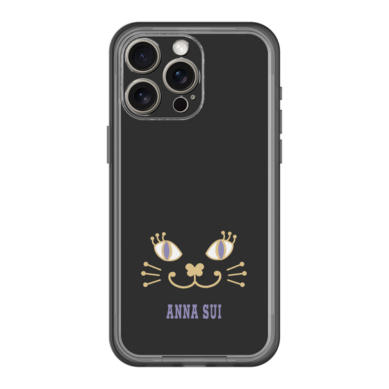 スリムプロテクションプレミアムケース［ ANNA SUI - フェイス - ブラック ］