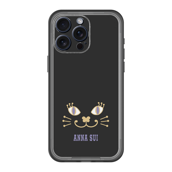 スリムプロテクションプレミアムケース［ ANNA SUI - フェイス - ブラック ］