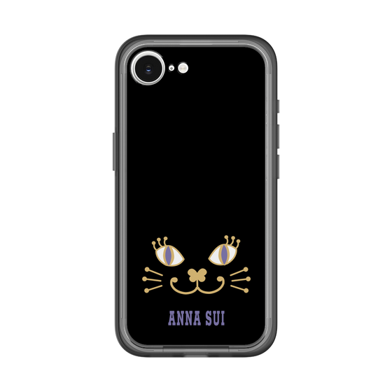スリムプロテクションプレミアムケース［ ANNA SUI - フェイス - ブラック ］