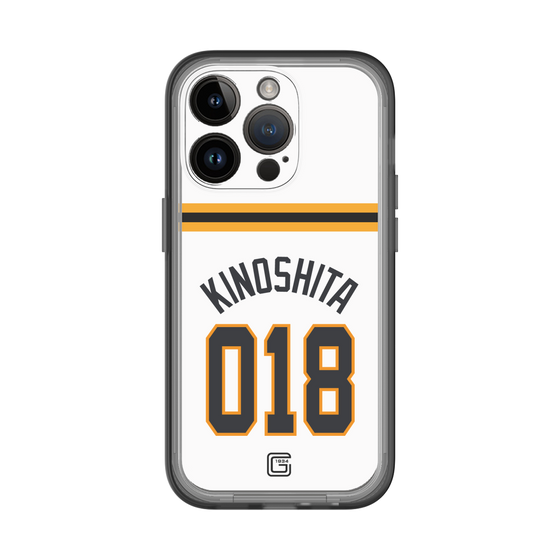 スリムプロテクションプレミアムケース［ 読売ジャイアンツ - #018 KINOSHITA - ホーム ］