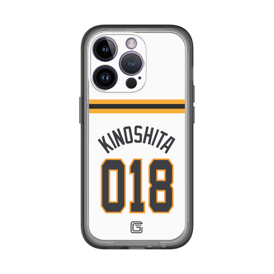 スリムプロテクションプレミアムケース［ 読売ジャイアンツ - #018 KINOSHITA - ホーム ］