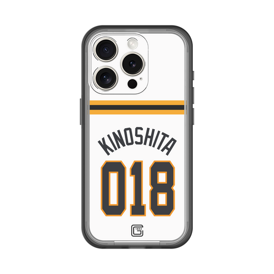 スリムプロテクションプレミアムケース［ 読売ジャイアンツ - #018 KINOSHITA - ホーム ］
