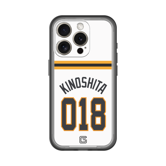 スリムプロテクションプレミアムケース［ 読売ジャイアンツ - #018 KINOSHITA - ホーム ］
