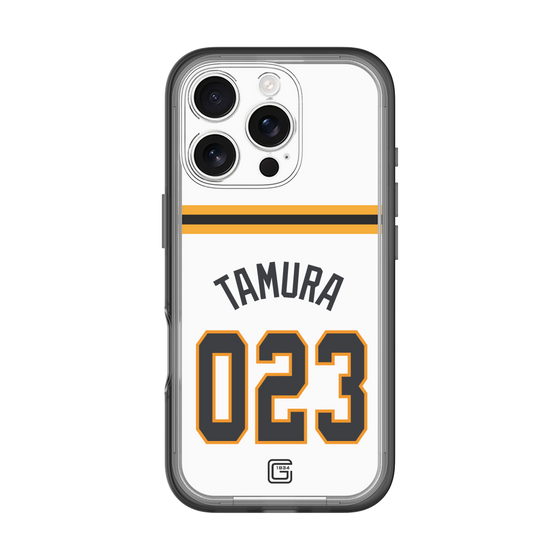スリムプロテクションプレミアムケース［ 読売ジャイアンツ - #023 TAMURA - ホーム ］