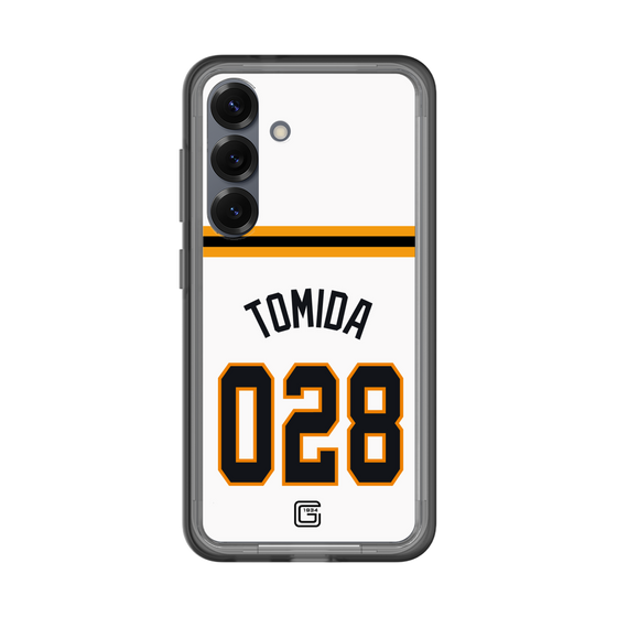 スリムプロテクションプレミアムケース［ 読売ジャイアンツ - #028 TOMIDA - ホーム ］