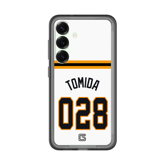 スリムプロテクションプレミアムケース［ 読売ジャイアンツ - #028 TOMIDA - ホーム ］