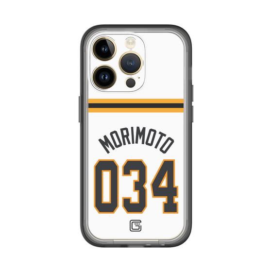 スリムプロテクションプレミアムケース［ 読売ジャイアンツ - #034 MORIMOTO - ホーム ］