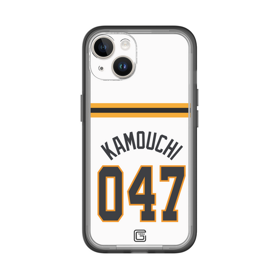スリムプロテクションプレミアムケース［ 読売ジャイアンツ - #047 KAMOUCHI - ホーム ］