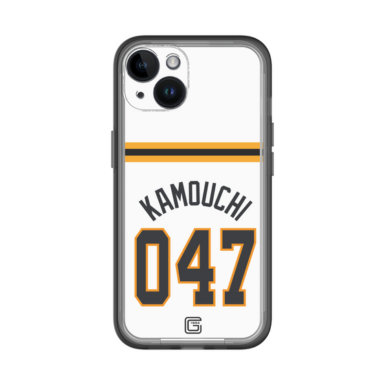 スリムプロテクションプレミアムケース［ 読売ジャイアンツ - #047 KAMOUCHI - ホーム ］