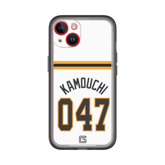 スリムプロテクションプレミアムケース［ 読売ジャイアンツ - #047 KAMOUCHI - ホーム ］