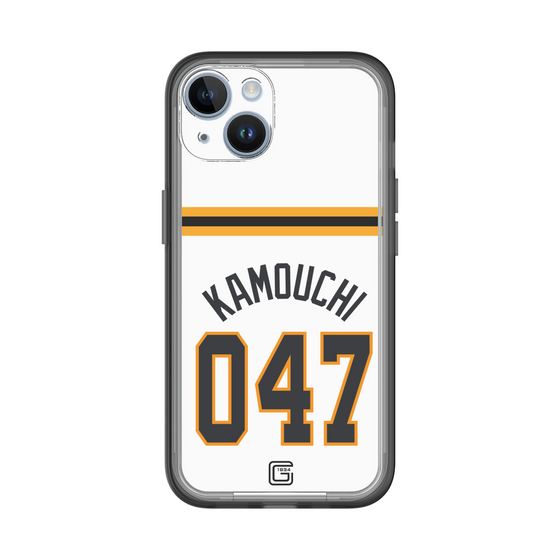 スリムプロテクションプレミアムケース［ 読売ジャイアンツ - #047 KAMOUCHI - ホーム ］