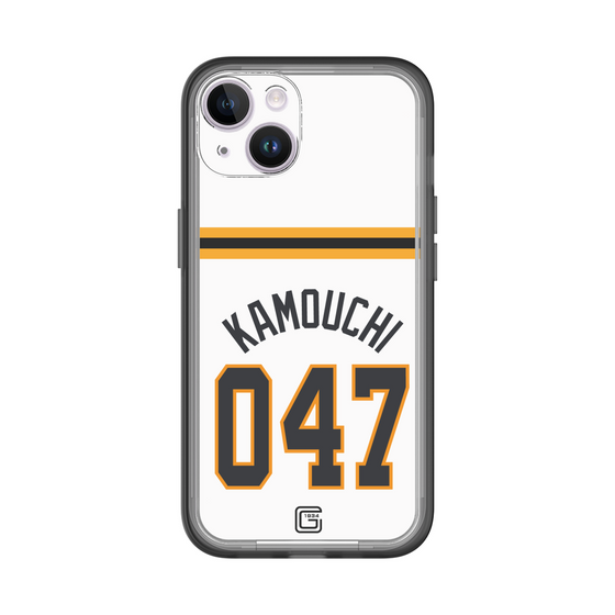 スリムプロテクションプレミアムケース［ 読売ジャイアンツ - #047 KAMOUCHI - ホーム ］