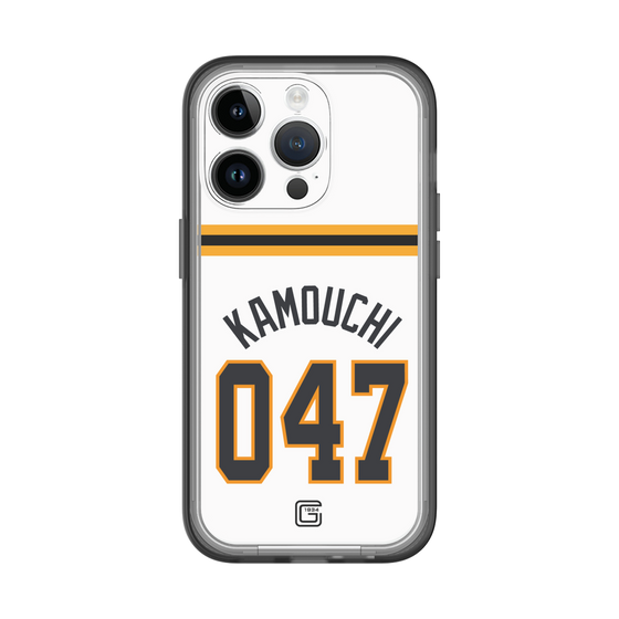 スリムプロテクションプレミアムケース［ 読売ジャイアンツ - #047 KAMOUCHI - ホーム ］