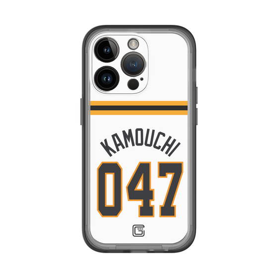 スリムプロテクションプレミアムケース［ 読売ジャイアンツ - #047 KAMOUCHI - ホーム ］
