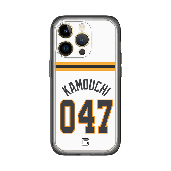 スリムプロテクションプレミアムケース［ 読売ジャイアンツ - #047 KAMOUCHI - ホーム ］