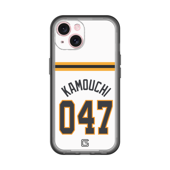 スリムプロテクションプレミアムケース［ 読売ジャイアンツ - #047 KAMOUCHI - ホーム ］