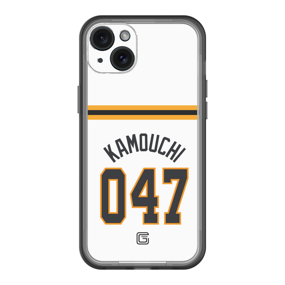 スリムプロテクションプレミアムケース［ 読売ジャイアンツ - #047 KAMOUCHI - ホーム ］