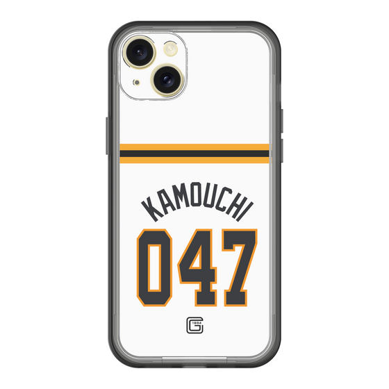 スリムプロテクションプレミアムケース［ 読売ジャイアンツ - #047 KAMOUCHI - ホーム ］