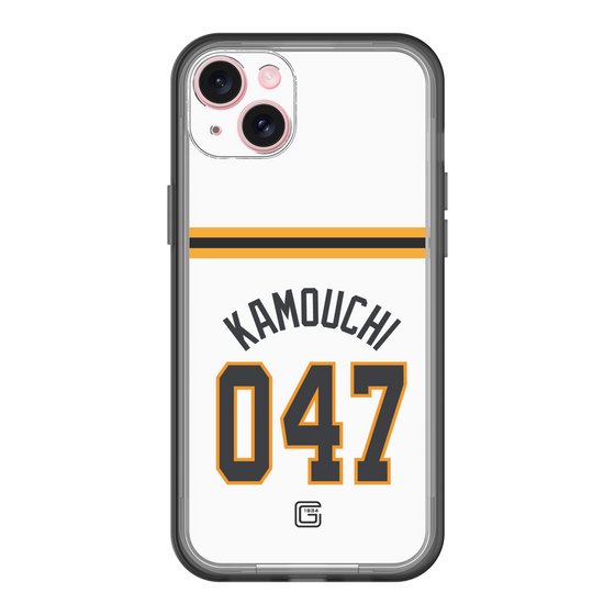 スリムプロテクションプレミアムケース［ 読売ジャイアンツ - #047 KAMOUCHI - ホーム ］