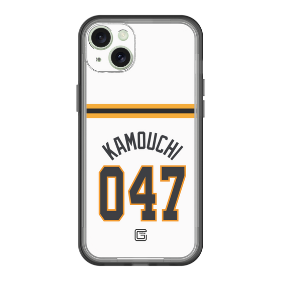 スリムプロテクションプレミアムケース［ 読売ジャイアンツ - #047 KAMOUCHI - ホーム ］