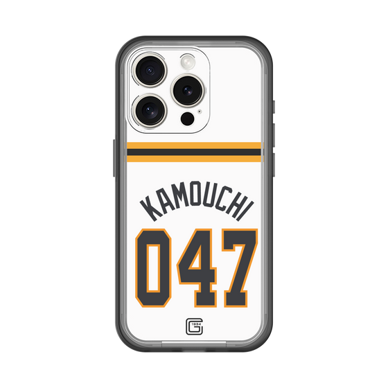 スリムプロテクションプレミアムケース［ 読売ジャイアンツ - #047 KAMOUCHI - ホーム ］