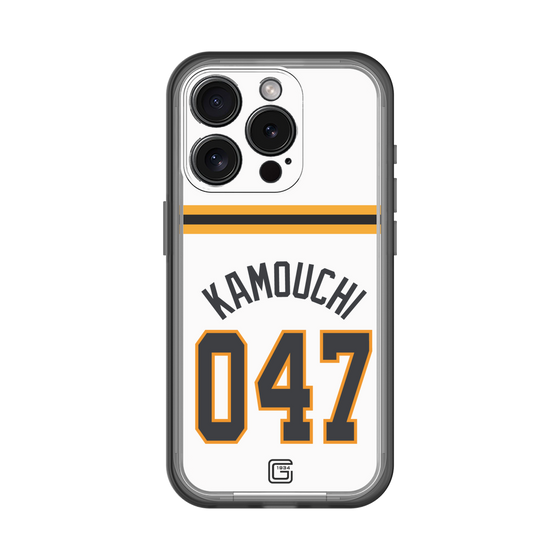 スリムプロテクションプレミアムケース［ 読売ジャイアンツ - #047 KAMOUCHI - ホーム ］