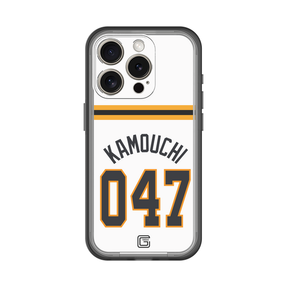 スリムプロテクションプレミアムケース［ 読売ジャイアンツ - #047 KAMOUCHI - ホーム ］