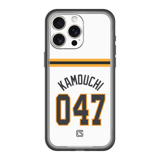 スリムプロテクションプレミアムケース［ 読売ジャイアンツ - #047 KAMOUCHI - ホーム ］