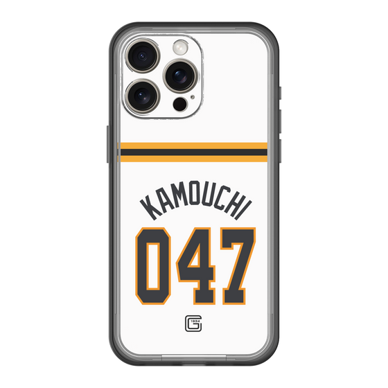 スリムプロテクションプレミアムケース［ 読売ジャイアンツ - #047 KAMOUCHI - ホーム ］