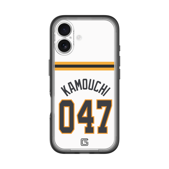 スリムプロテクションプレミアムケース［ 読売ジャイアンツ - #047 KAMOUCHI - ホーム ］