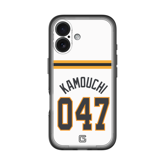 スリムプロテクションプレミアムケース［ 読売ジャイアンツ - #047 KAMOUCHI - ホーム ］