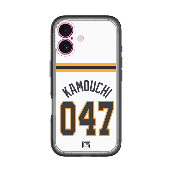 スリムプロテクションプレミアムケース［ 読売ジャイアンツ - #047 KAMOUCHI - ホーム ］