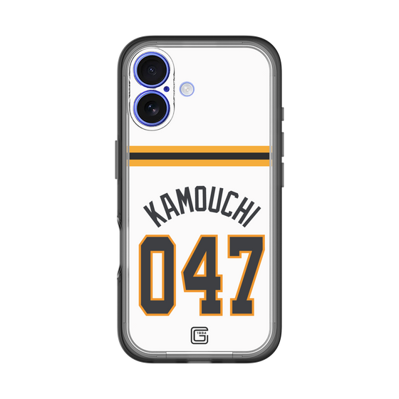 スリムプロテクションプレミアムケース［ 読売ジャイアンツ - #047 KAMOUCHI - ホーム ］