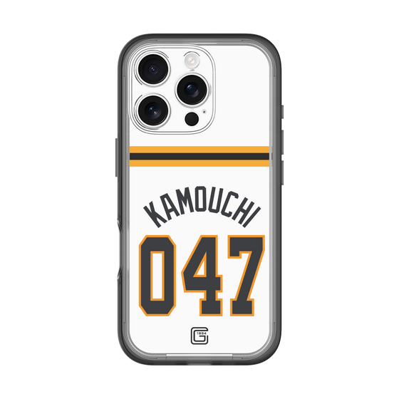 スリムプロテクションプレミアムケース［ 読売ジャイアンツ - #047 KAMOUCHI - ホーム ］