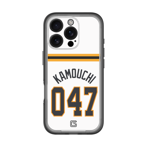スリムプロテクションプレミアムケース［ 読売ジャイアンツ - #047 KAMOUCHI - ホーム ］