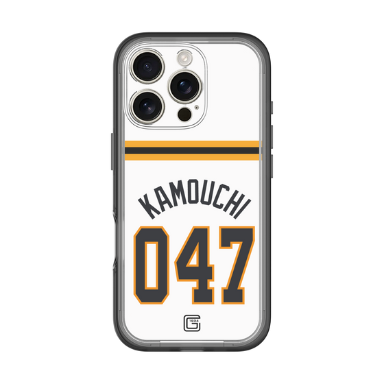 スリムプロテクションプレミアムケース［ 読売ジャイアンツ - #047 KAMOUCHI - ホーム ］