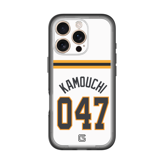 スリムプロテクションプレミアムケース［ 読売ジャイアンツ - #047 KAMOUCHI - ホーム ］
