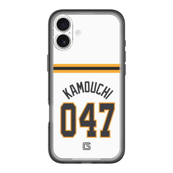 スリムプロテクションプレミアムケース［ 読売ジャイアンツ - #047 KAMOUCHI - ホーム ］