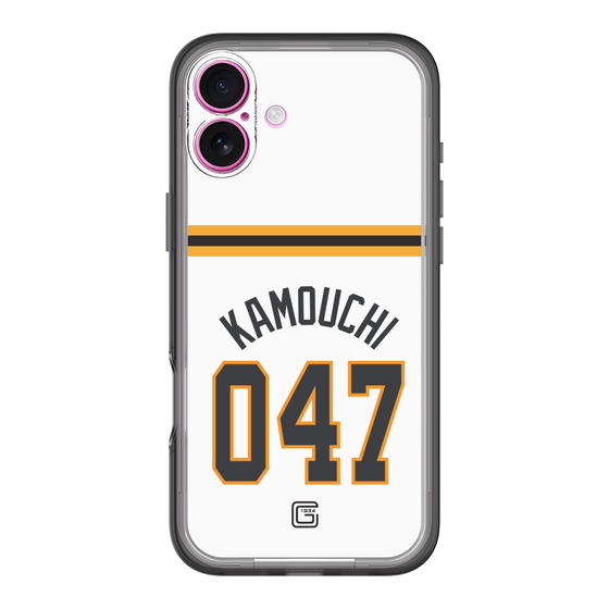 スリムプロテクションプレミアムケース［ 読売ジャイアンツ - #047 KAMOUCHI - ホーム ］