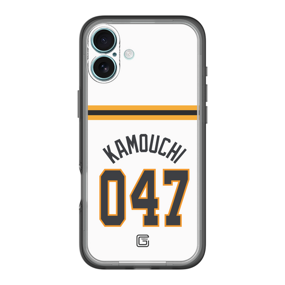 スリムプロテクションプレミアムケース［ 読売ジャイアンツ - #047 KAMOUCHI - ホーム ］